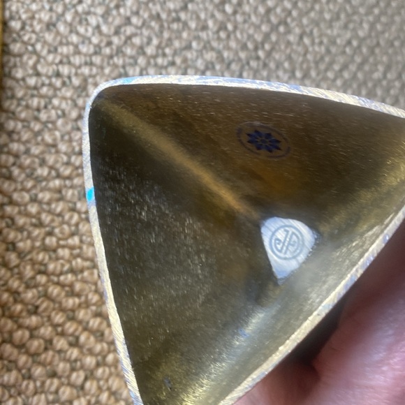 Jonathan Adler Anvil brass and enamel bowls small and medium set of 2 - Picture 10 of 14